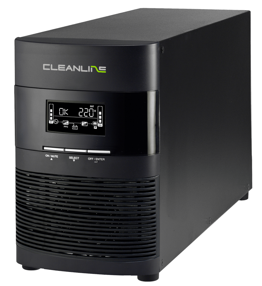 เครื่องสำรองไฟฟ้า CLEANLINE UPS รุ่น T-1500 1500VA/1500W TOWER TYPE_1